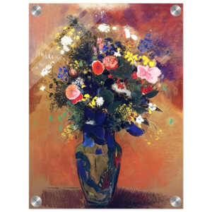 Odilon Redon  LARGE BOUQUET OF WILD FLOWERS Acrylic Print
