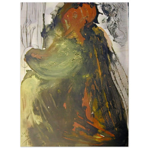 Salvador Dali  PLANCTUS DAVID IN MORTEM SAUL 1967 Wood Print