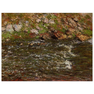claude monet  Torrent of the Petite Creuse at Fresselines Wood Print