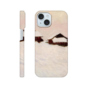 claude monet - Houses in the Snow Slim case