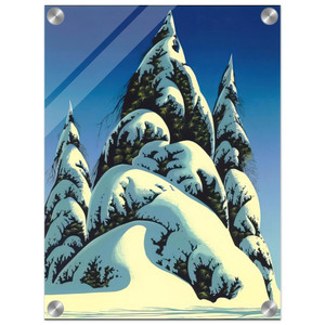 Eyvind Earle  New Fallen Snow Acrylic Print