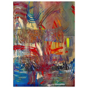 Sam Gilliam  Horses Upside Down Fine Art Poster / Art Print
