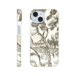 Vincent van Gogh - A Group of Pine Trees near a House Slim case