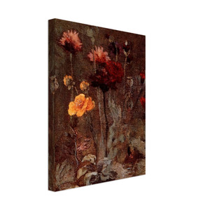 Vincent van Gogh  Still Life with Scabiosa and Ranunculus Canvas