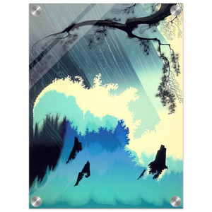 Eyvind Earle  Ocean Splash Acrylic Print