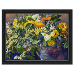 Theo van Rysselberghe  VASE OF FLOWERS 1923 Framed Canvas