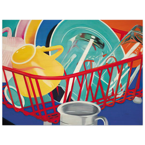 James Rosenquist  Dishes Wood Print