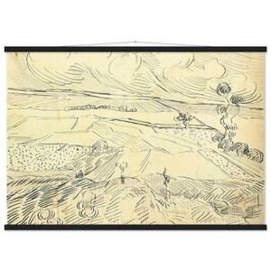 Vincent van Gogh  Wheat Fields Museum-Quality Matte Paper Poster with Hanger