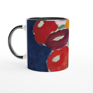 Alexej von Jawlensky - BLUMEN IN EINER VASE 1918 Ceramic Mug with Color Inside