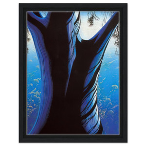Eyvind Earle  Blue Pine Framed Canvas