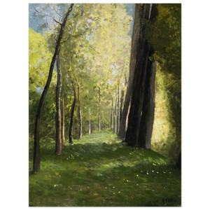 Odilon Redon  LANE OF TREES Aluminum Print