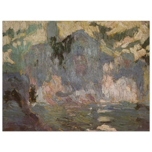 Salvador Dali  PLAYA PORT ALGUER FROM RIBA D EN PITXO Wood Print