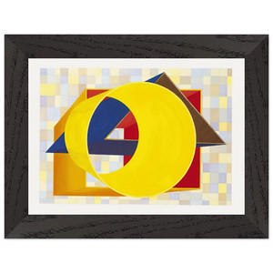 Al Held  Prime Moments II Premium Wooden Framed Art Print / Poster