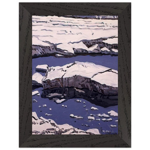 Neil Welliver Study for Ice Flow Allagash 1996 Framed Art Print/Poster