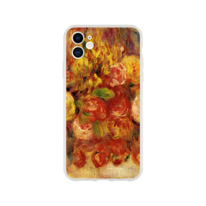 Pierre-Auguste Renoir - Flowers in a Vase with Blue Decoration Flexi case