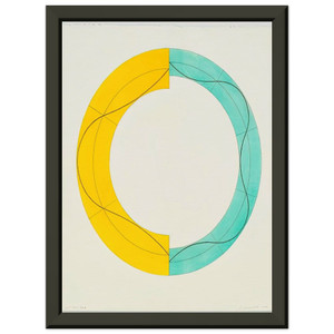 Robert Mangold  SPLIT RING IMAGE 2008 Premium Metal Framed Art Print / Poster
