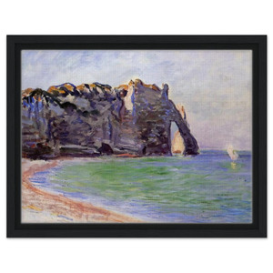 claude monet  The Manneport Etretat the Porte dAval Framed Canvas
