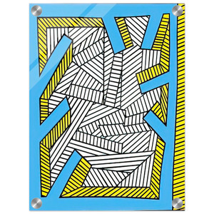 Nicholas Krushenick  Pumpkin  1998 Acrylic Print