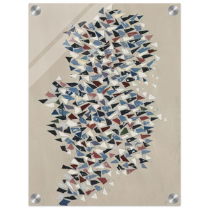 Robert Goodnough  Shapes Group  1987 Acrylic Print