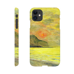claude monet - Sunset Foggy Weather Pourville Slim case