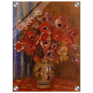 PierreAuguste Renoir  Vase of Tulips and Anemones Acrylic Print