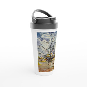Vincent van Gogh - Pink Peach Trees Travel Mug