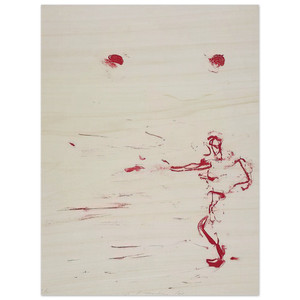 Susan Rothenberg  RED DANCE 1986 Wood Print