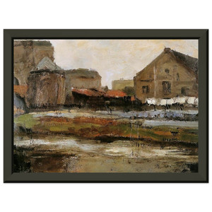 Piet Mondrian  Schinkelbuurtje Sun Premium Metal Framed Art Print / Poster