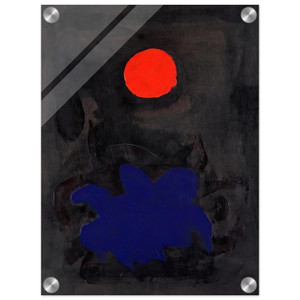 Adolph Gottlieb  Blue on Black  1970 Acrylic Print