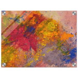 Sam Gilliam  Red Linger Acrylic Print