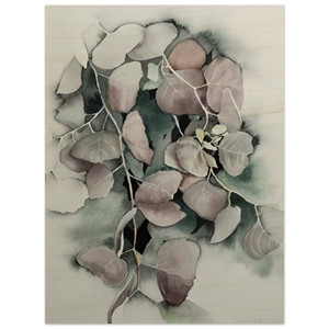 Eyvind Earle  Autumn Leaves Wood Print