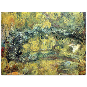 Claude Monet Japanese Bridge Water Lilies Pond Aluminum Print