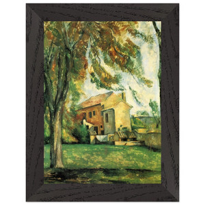 Cezanne Jas de Bouffan Pond Premium Wooden Framed Art Print / Poster