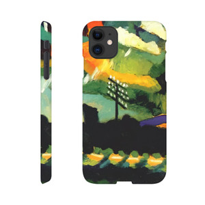 Wassily Kandinsky - MURNAU VIEW WITH RAILWAY AND CASTLE 1909 Slim case