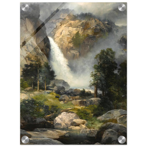 Thomas Moran  Cascade Falls Yosemite Acrylic Print
