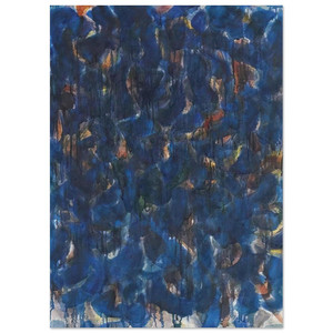 Sam Francis  Blue and Red Fine Art Poster / Art Print