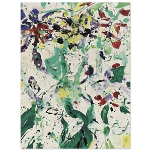 Sam Francis  Bouquet Wood Print