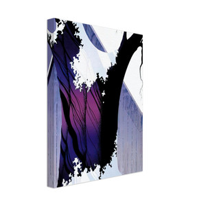 Eyvind Earle  Violet Tree and Barn Canvas