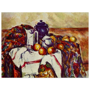 Paul Cezanne  Still Life with Blue Pot Wood Print