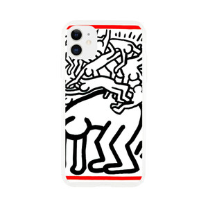 Keith Haring - FIGHT AIDS WORLDWIDE 1990 N1 Clear case