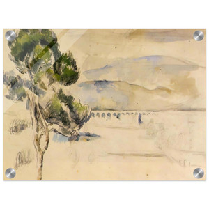 Paul Cezanne  Pine Tree in the Arc Valley Acrylic Print