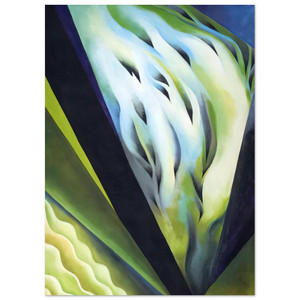Georgia OKeeffe  Blue and Green Music Fine Art Poster / Art Print