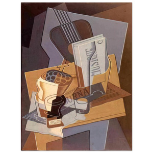 Juan Gris  THE BOOK OF MUSIC 1922 Aluminum Print