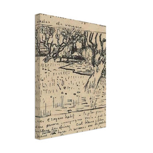 Vincent van Gogh  Orchard in Bloom with View of Arles Canvas