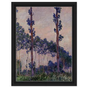 claude monet  Three Trees in Grey Weather Framed Canvas
