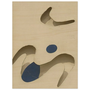 Jean Arp  Moustaches Wood Print
