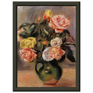 Pierre-Auguste Renoir BOUQUET OF ROSES N2 Metal Framed Art Print