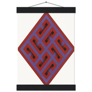 Omar Rayo  MurMur  1968 Museum-Quality Matte Paper Poster with Hanger