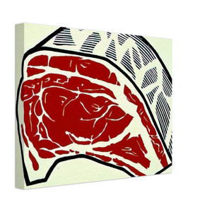 Roy Lichtenstein  STANDING RIB 1962 Canvas