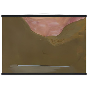 Frankenthaler Burnt N Museum-Quality Matte Paper Poster with Hanger